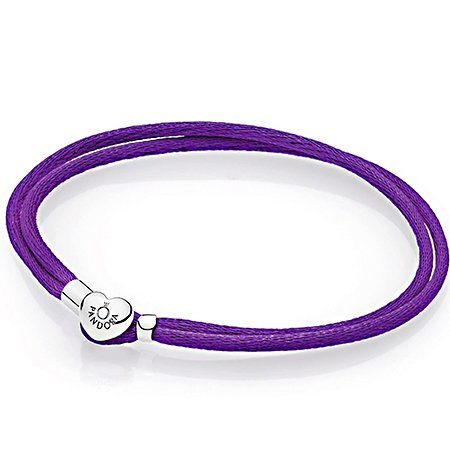 Текстильний браслет Pandora, фіолетовий 590749CPE-S