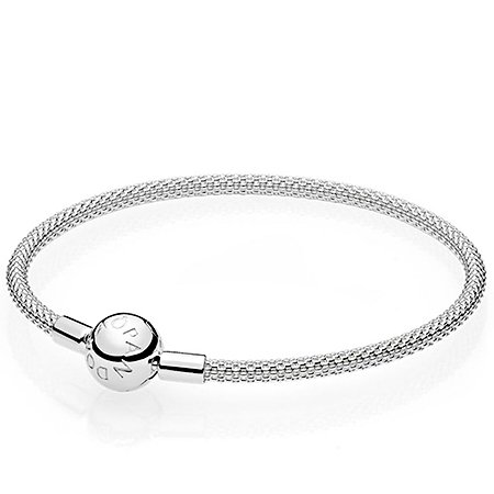 Срібний плетений браслет Pandora 596543