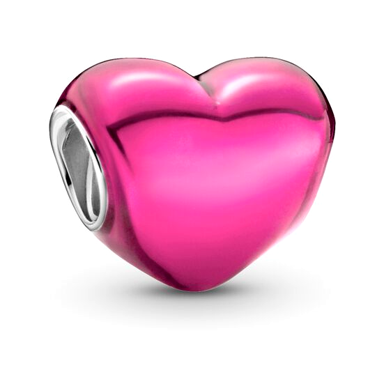 Шарм Серце яскраво-рожева емаль 799291C03