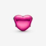 Шарм Серце яскраво-рожева емаль