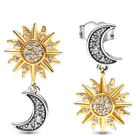Сережки Сонце і місяць 262442C01