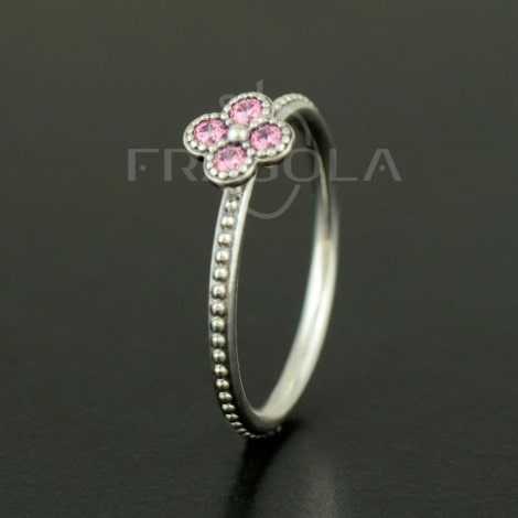 Кольцо Pandora Розовый восточный цветок