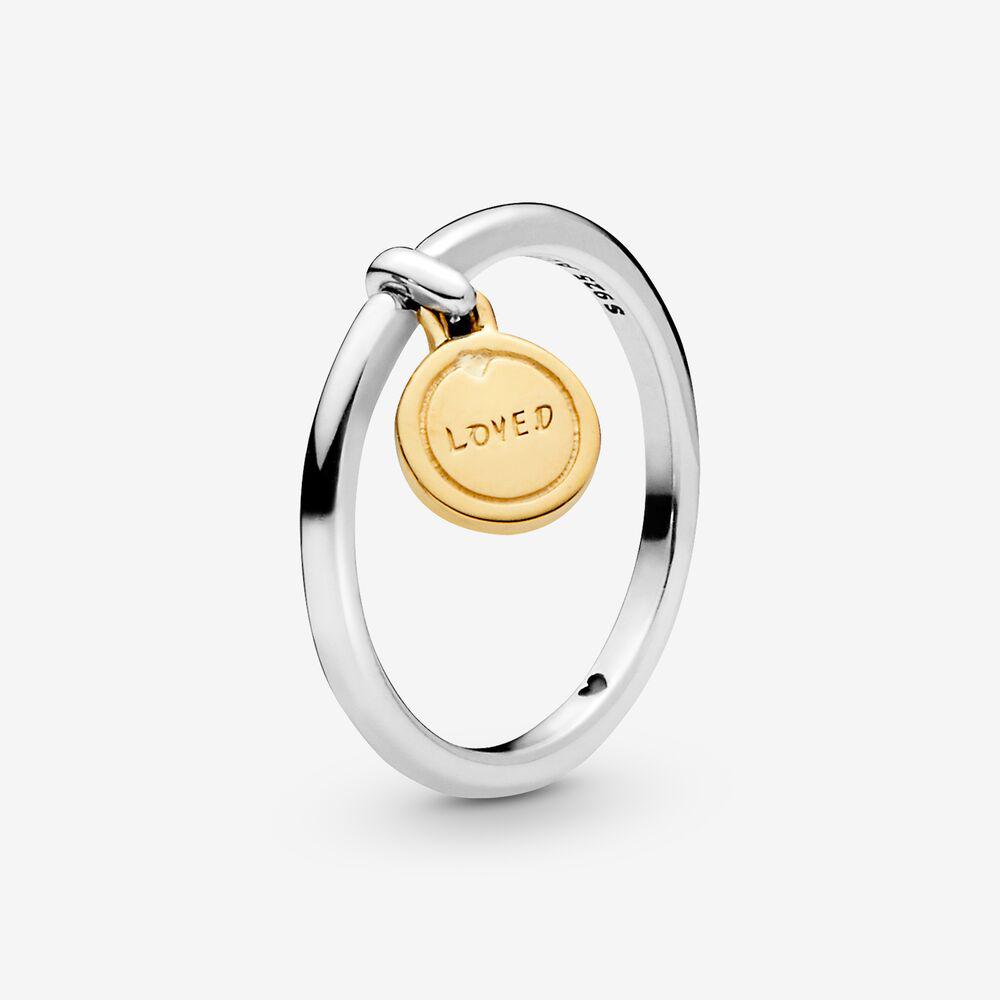 Кольцо Медальон любви