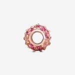 Шарм Pandora Rose Розовая ромашка с паве