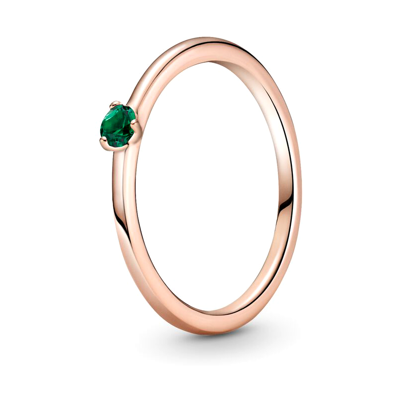 Кольцо Rose Солитер с зеленым камнем 189259C05