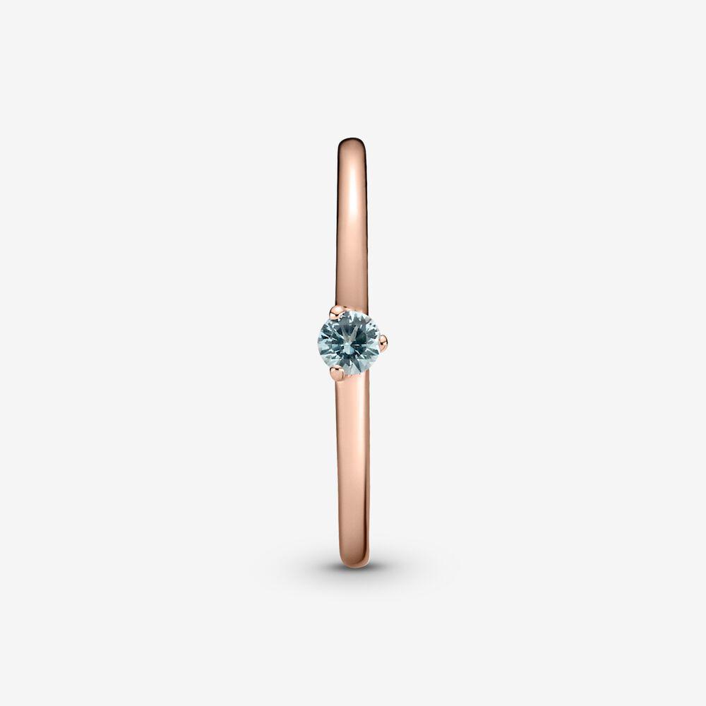 Кольцо Rose Солитер с голубым камнем