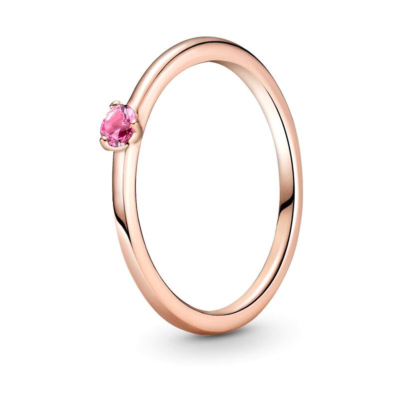 Кольцо Rose Солитер с розовым камнем 189259C03