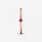 Кольцо Rose Солитер с розовым камнем