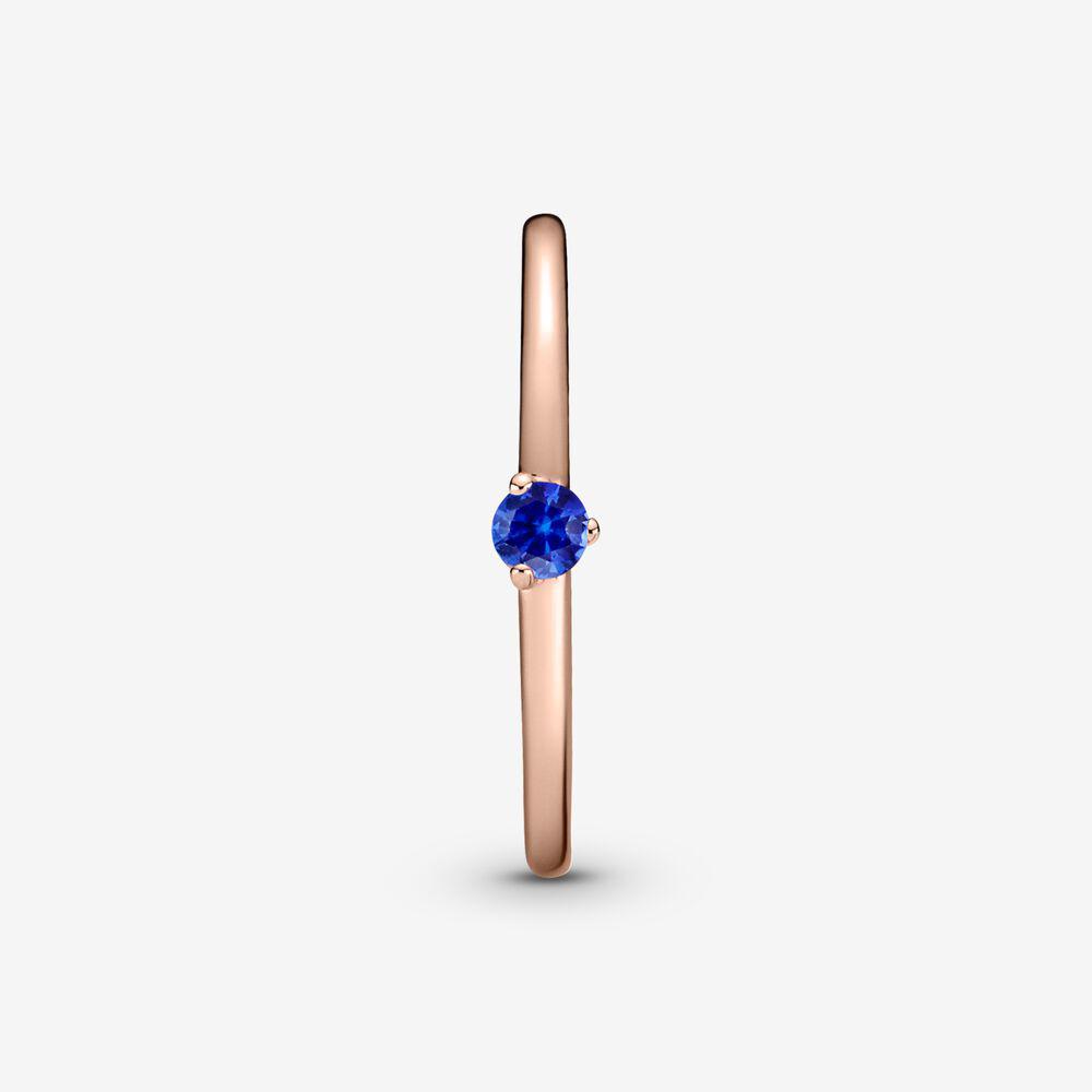 Кольцо Rose Солитер с синим камнем