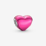 Шарм Сердце ярко-розовая эмаль