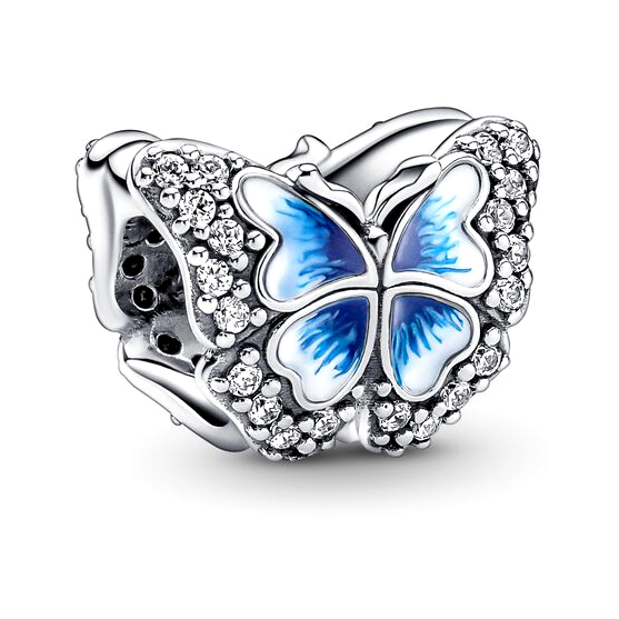 Шарм Блестящая голубая бабочка 790761C01