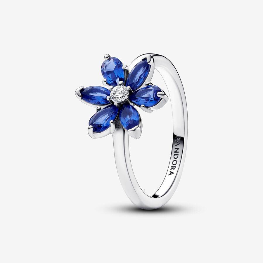 кольцо Синий сияющий гербарий
